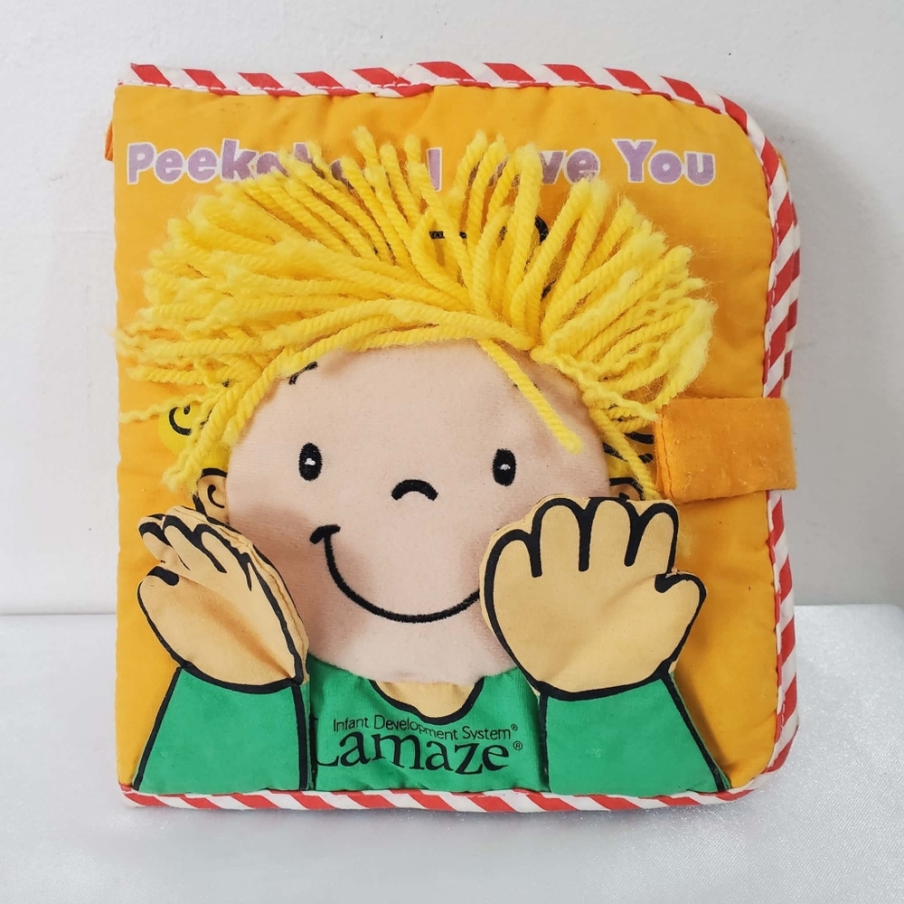 Lamaze Peekaboo I Love You Cloth fabric Book Soft lift flaps Peek-a-boo